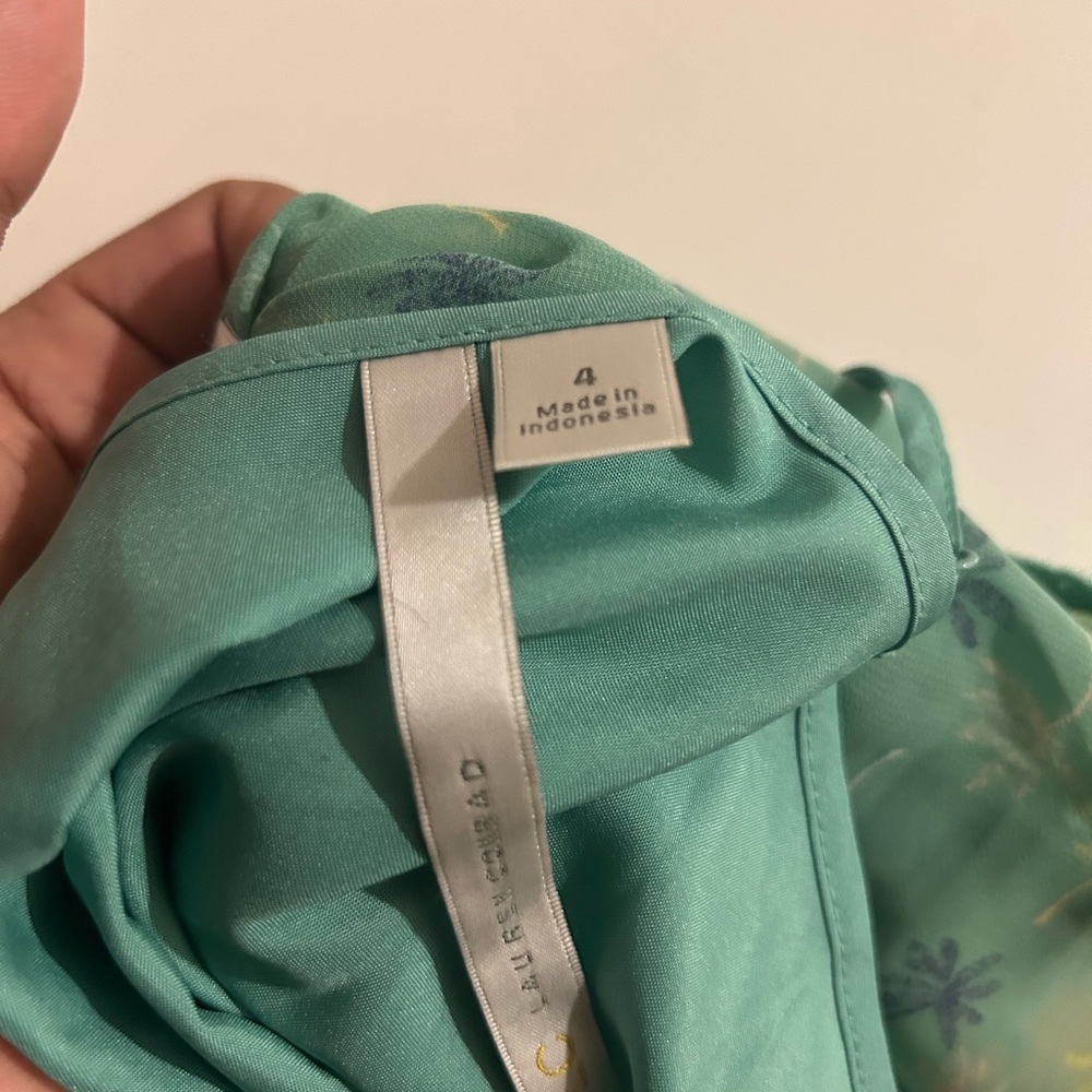 LC Lauren Conrad Blue/green Women Dress Size 4 - Picture 5 of 5